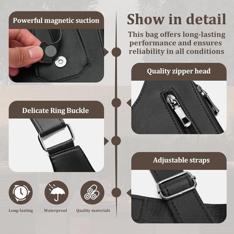 🔥 Adjustable Underarm Shoulder Bag for Men & Women