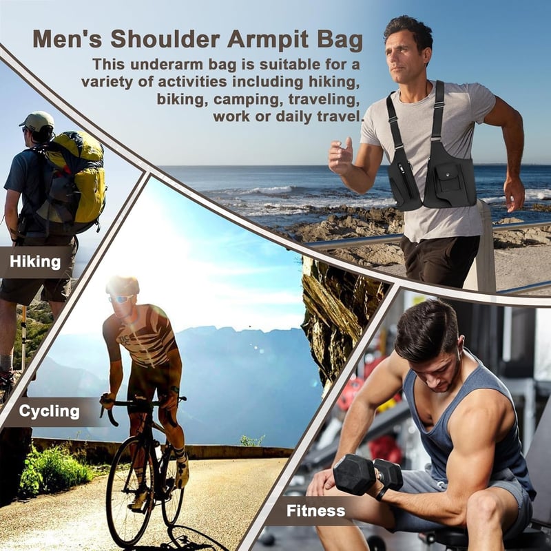🔥 Adjustable Underarm Shoulder Bag for Men & Women