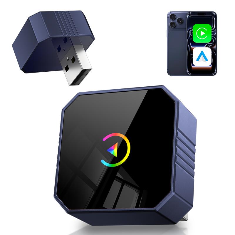 🚗 Wireless CarPlay & Android Auto Adapter – Wired-to-Wireless Converter