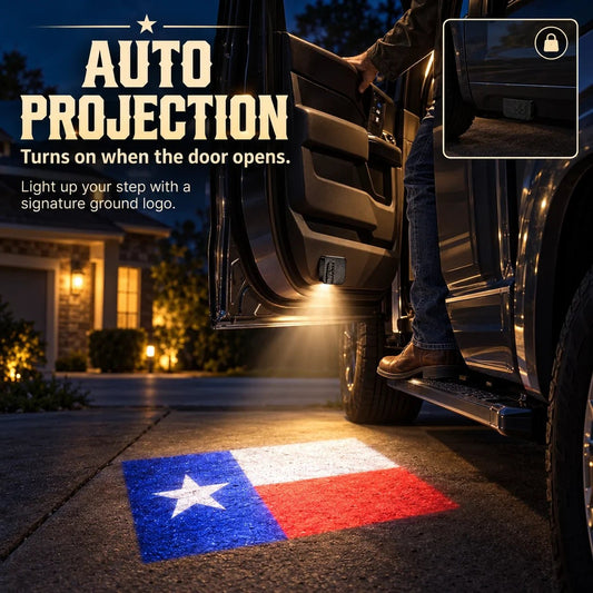✨Smart Auto-Activate Car Door Shadow Lamp  Ideal for Vehicle Mod & Night Entry Styling