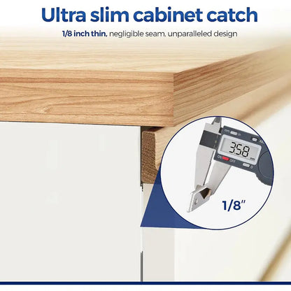 12-Pack Ultra Thin Cabinet Magnetic Door Catch Stainless Steel, Satin Nickel 🧲