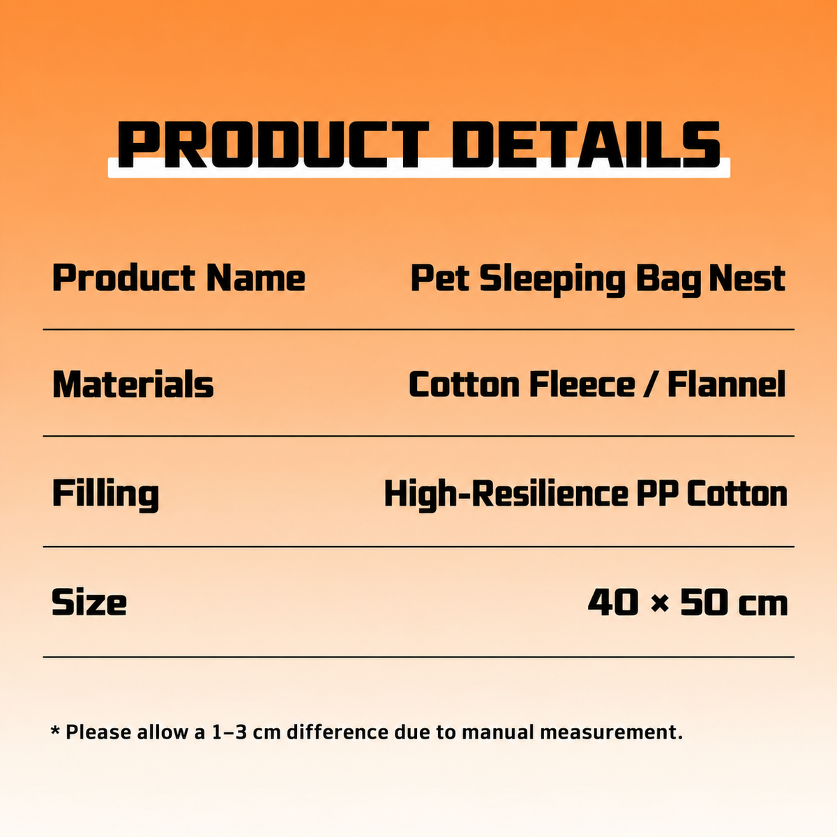 🐾 Cozy Burrow Sleeping Bag Bed – Warm Plush Nest for Cats & Small Dogs