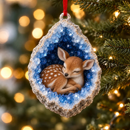 🎄 Woodland Geode Animal Ornaments | 10 Christmas Designs