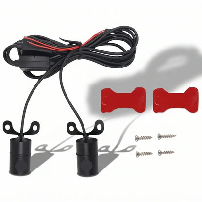🏍️ Angel Wing Motorcycle LED Projector Lights (1 Pair)✨