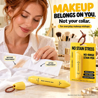 Portable Dual-Head Stain Remover Pen✨ Instant No-Rinse Emergency Spot Cleaner for Clothes, Oil & Coffee Stains⏳