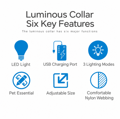 🐶 LED Safety Dog Collar – Don't Let Darkness Put Your Pet at Risk! 🌙