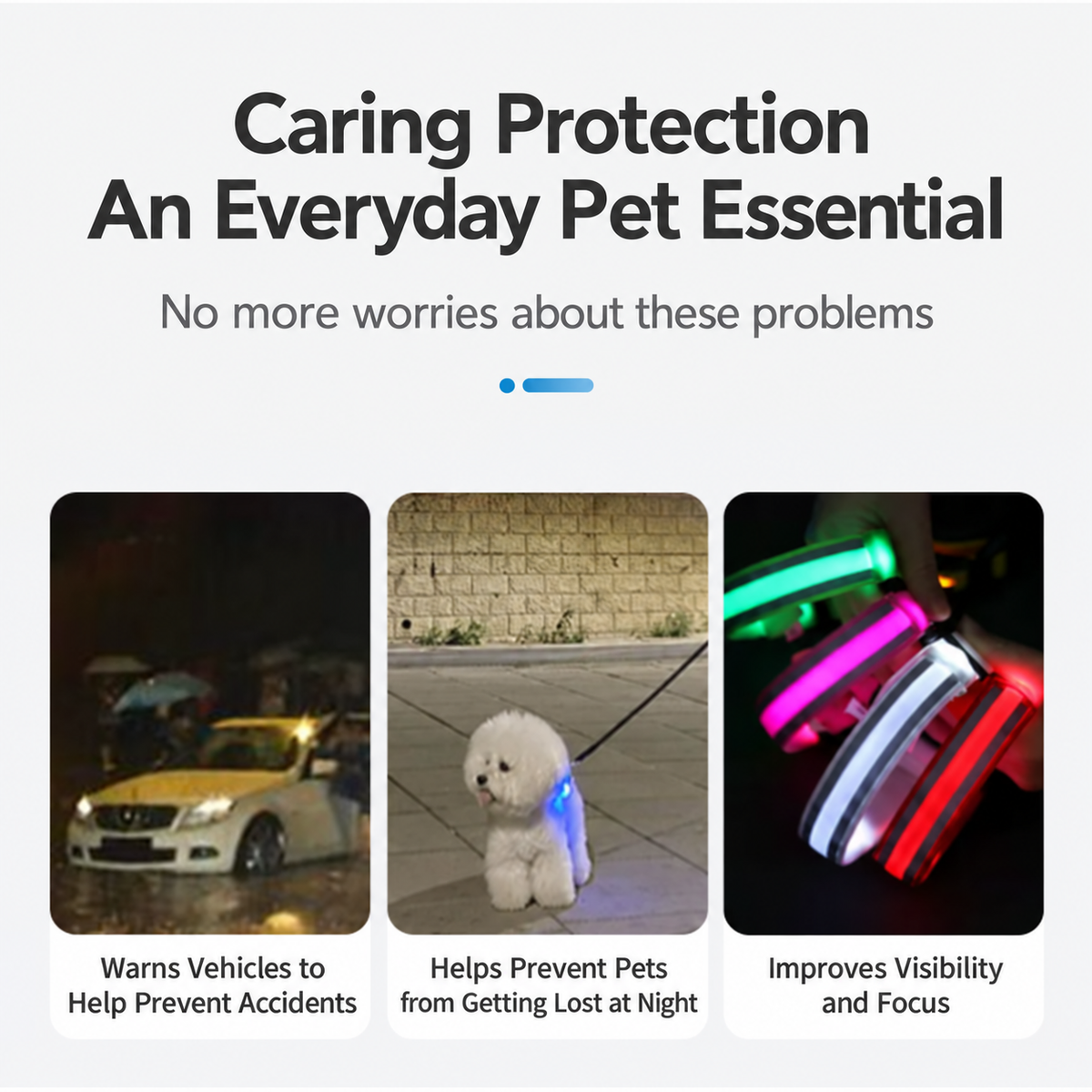 🐶 LED Safety Dog Collar – Don't Let Darkness Put Your Pet at Risk! 🌙