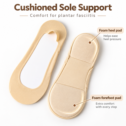 🧦6/10/20pairs Cushioned No-Show Socks with Padded Support for Everyday Walking Comfort