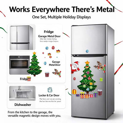 Christmas Refrigerator Magnets,Christmas Tree Magnets for Fridge Stickers Decoration 🎄