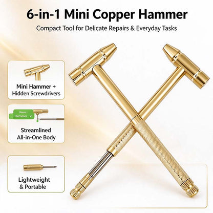 6 in 1 Mini Multifunction Hammer & Screwdriver Hand Tools Ideal 🛠️