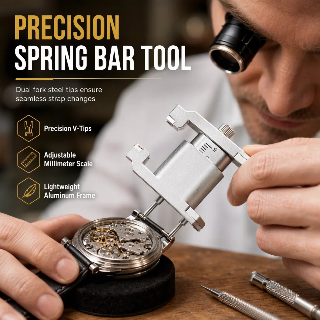 🔥HOT SALE🔥2026 New Arrivals 49% OFF💥🔥Watch Repair Tool V Shaped Spring Bar Pliers and Tweezers Kit for Strap Removal