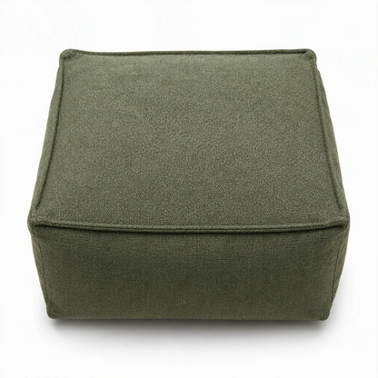 CozySpace Fill-Your-Own Storage Ottoman Cover – Square Pouf Footrest with Wide Zipper, Hidden Blanket & Clothing Storage, 10 Stylish Designs