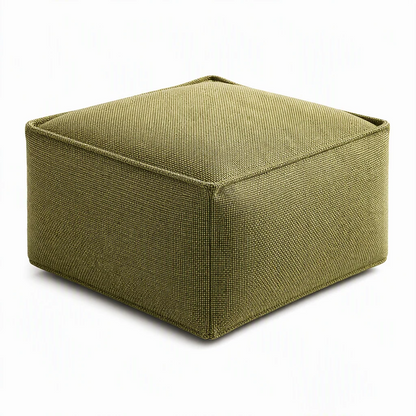 CozySpace Fill-Your-Own Storage Ottoman Cover – Square Pouf Footrest with Wide Zipper, Hidden Blanket & Clothing Storage, 10 Stylish Designs