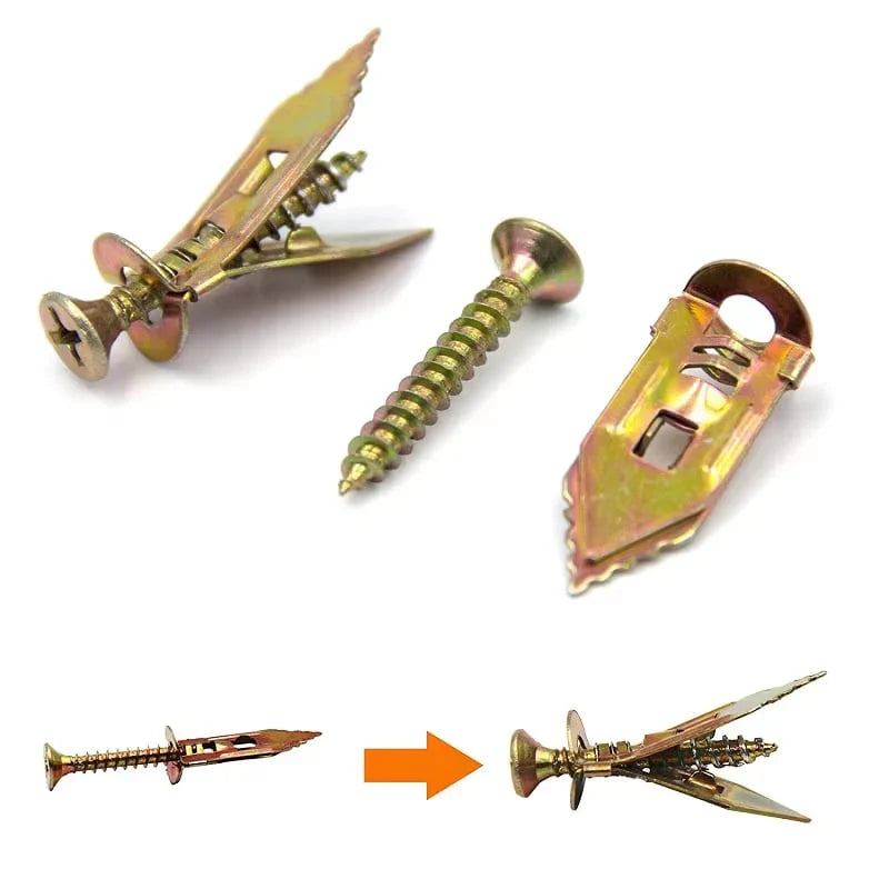 6PCS-Self Drilling Drywall Anchors with Screws Kit
