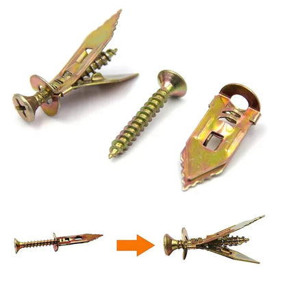 6PCS-Self Drilling Drywall Anchors with Screws Kit