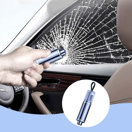 🚙50% OFF NOW! Emergency Car Window Breaker Seatbelt Cutter Tool – Portable 2 in 1 Car Escape Tool, Safety Emergency Hammer for Vehicle Accident Rescue