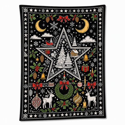 DIY Christmas Coloring Blanket