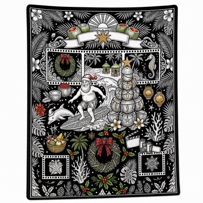 DIY Christmas Coloring Blanket