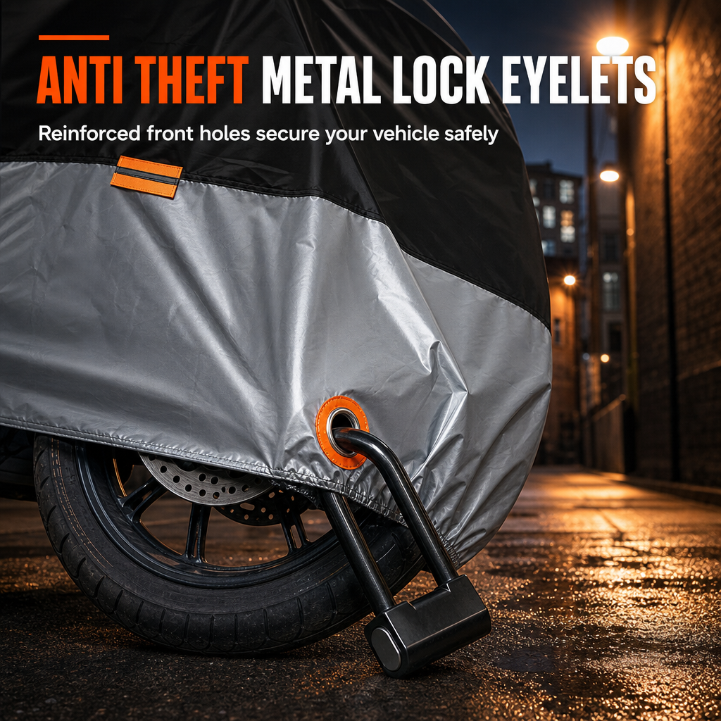 🏍️ Funda Protectora para Motocicleta con Orificios para Candado