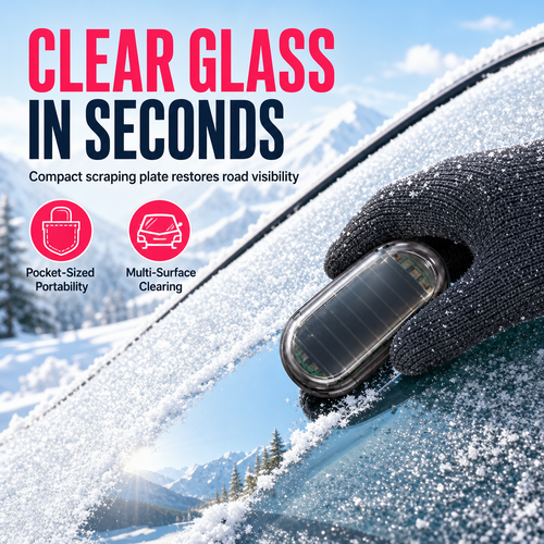 ❄️ Portable Car Snow Remover & Windshield Ice Scraper Tool 🚗