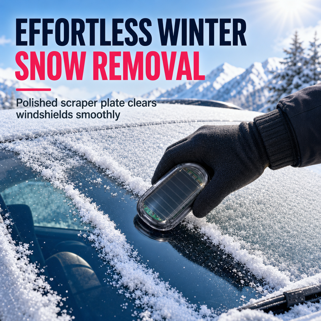 ❄️ Portable Car Snow Remover & Windshield Ice Scraper Tool 🚗