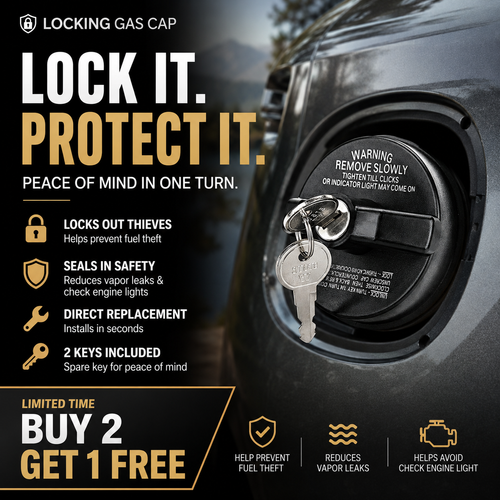 🔒 Locking Fuel Tank Cap – Added Security for Your Vehicle